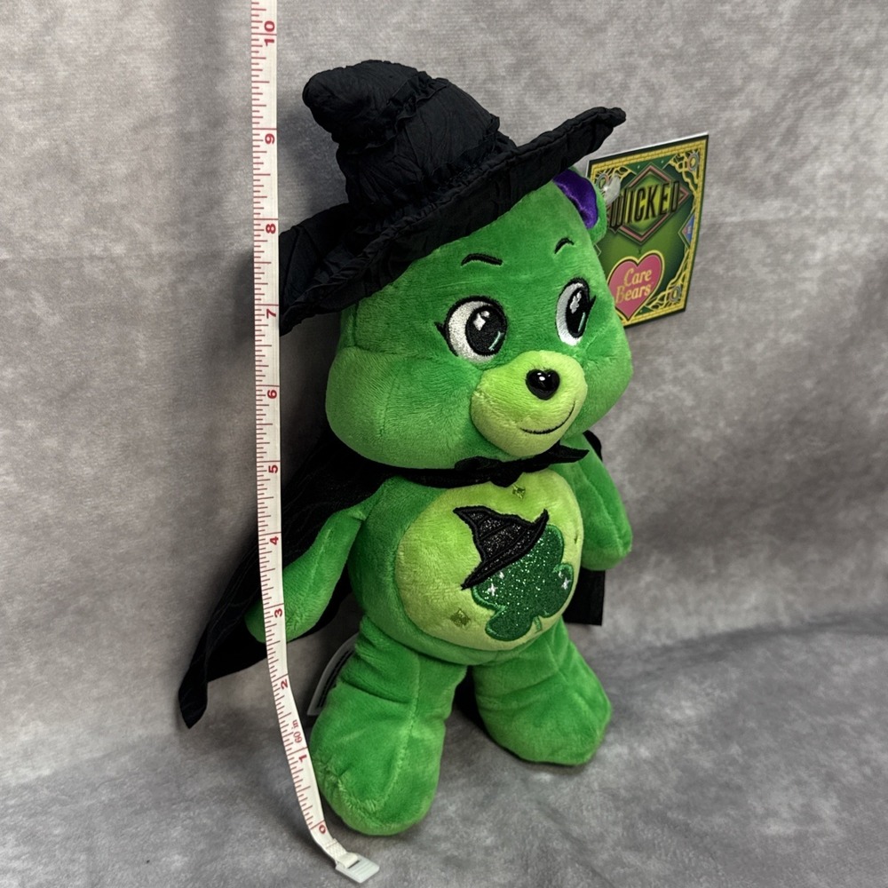 Wicked x Care Bears Good Luck Bear Plush Elphaba Limited Edition Toy Bear-NEW! - Picture 9 of 9